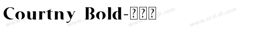 Courtny Bold字体转换